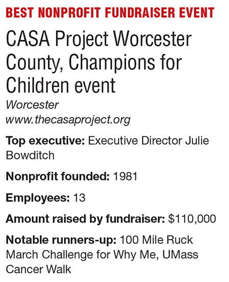 A chart with key information about CASA Project Worcester County