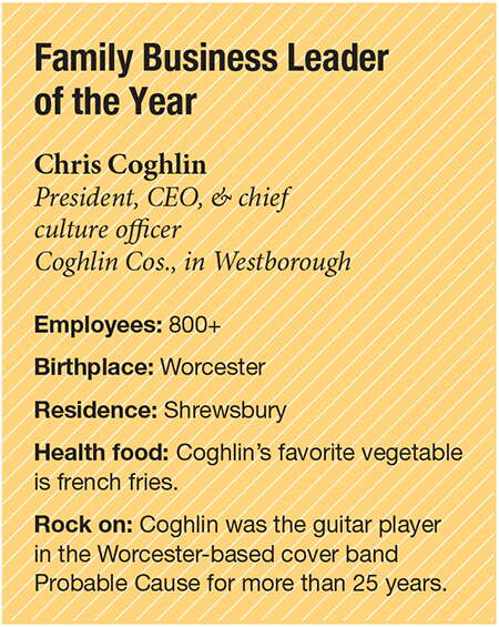 Bio box on 2024 Family Business Leader of the Year, Chris Coghlin