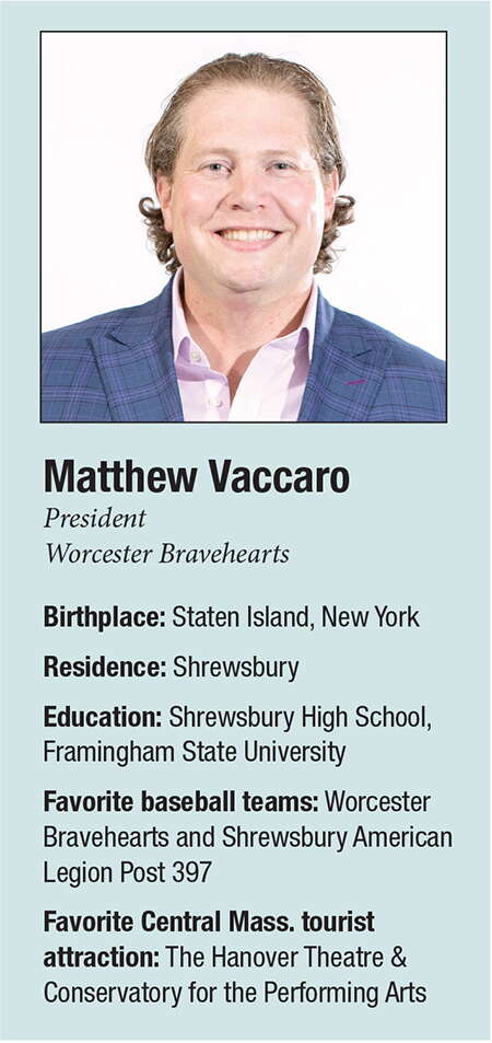 A bio box on Matthew Vaccaro, with his headshot photo