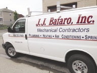 A mechanical contractor's truck