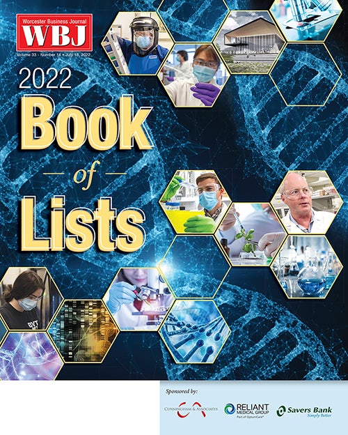 Book of Lists 2022 Worcester Business Journal