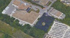 Satellite image of a vacant lot