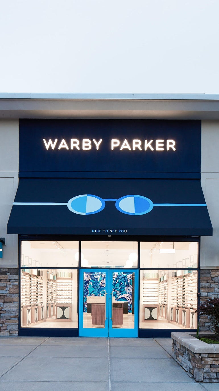 A Warby Parker storefront