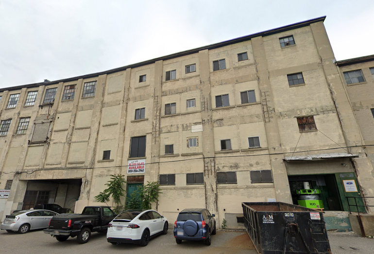 A four-story warehouse