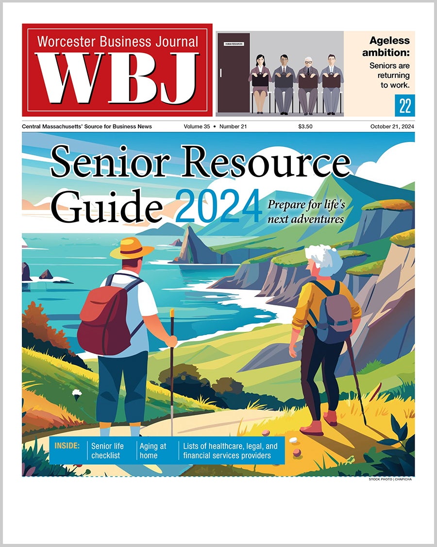 The cover of a WBJ magazine featuring the Senior Resource Guide