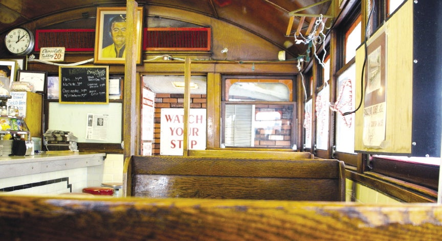 Interior of diner